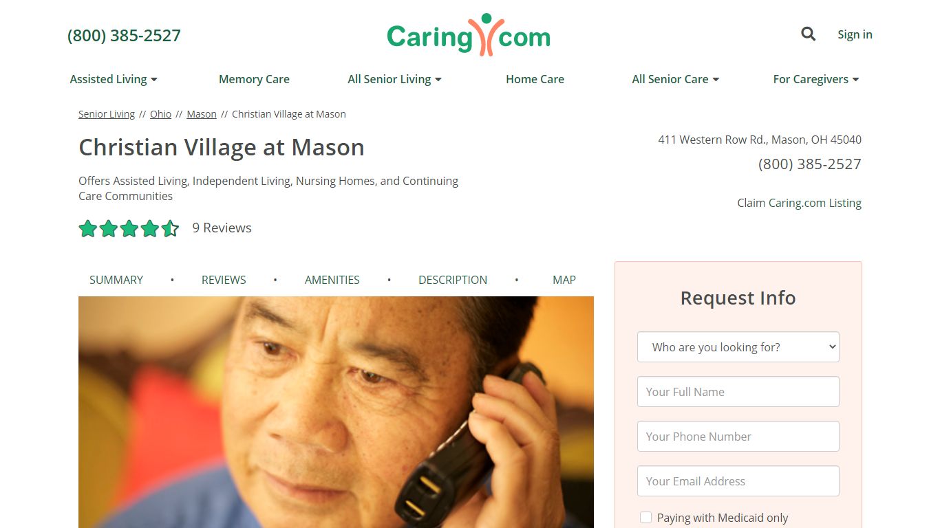 Christian Village at Mason Senior Living - 9 Reviews - Caring.com